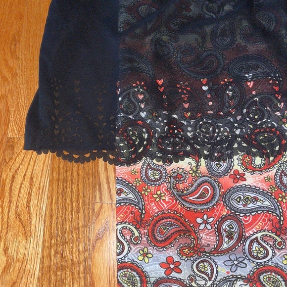 Multicolored Tank Top with Black Cover Top, Size: L (14/16), Brand: one step up - Picture 4 of 4